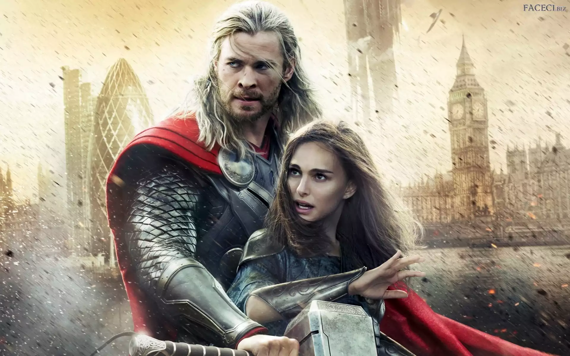 Mroczny Świat, Chris Hemsworth, Thor, Natalie Portman
